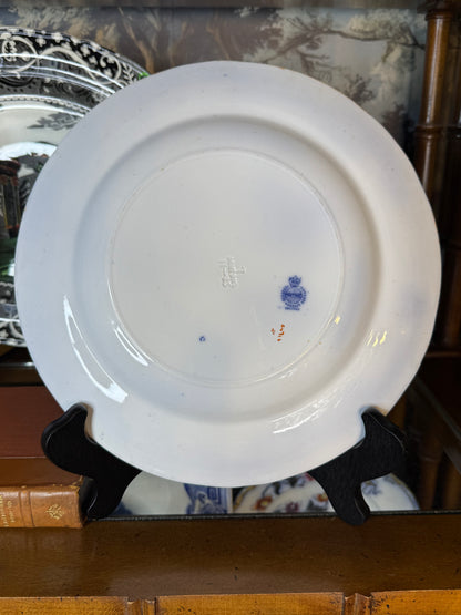 Antique Minton Imari Chinoiserie 10” Cabinet Plate |Cobalt, Iron Red & Gilt – England – c.1900