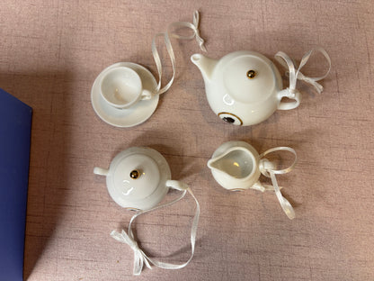 Wedgwood Tea-set ornaments in original box!