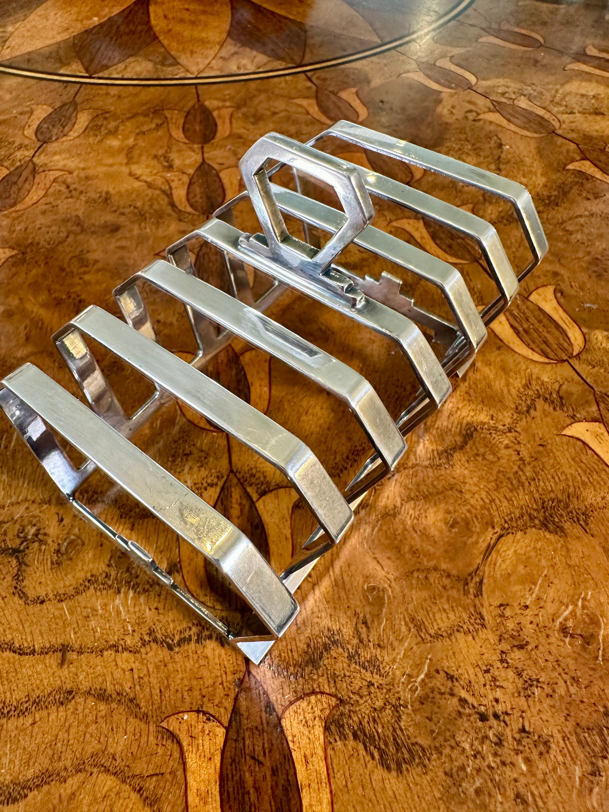 Antique Mappin & Webb Art Deco Silver-Plated Toast Rack | England, c. 1920s–1930s