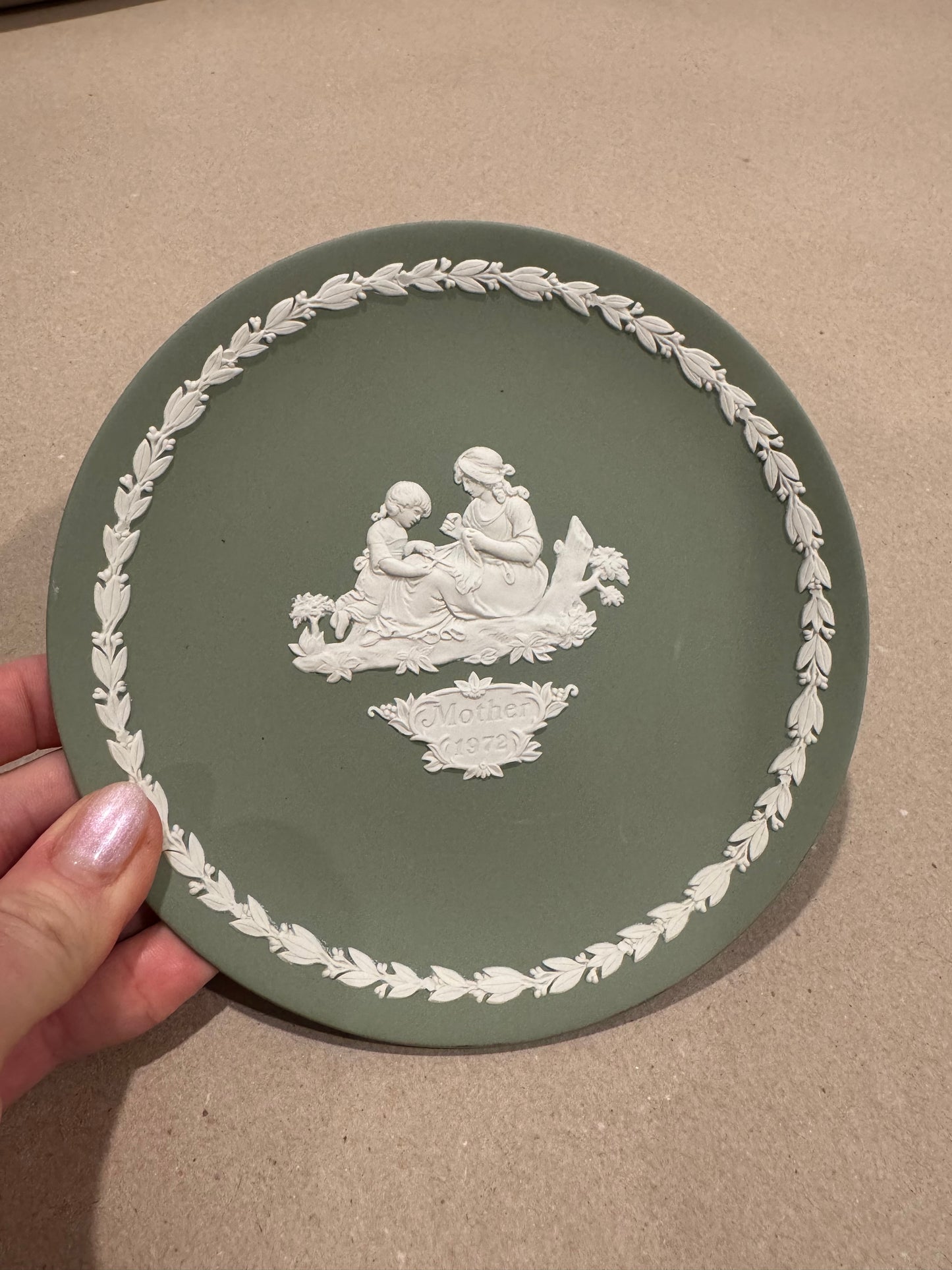Wedgwood Jasperware Mother’s Plate (1972)