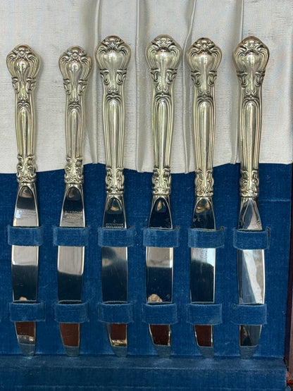 Gorham Unmonogrammed Chantilly Sterling Silver 75-Piece Flatware Set W/ Storage Box