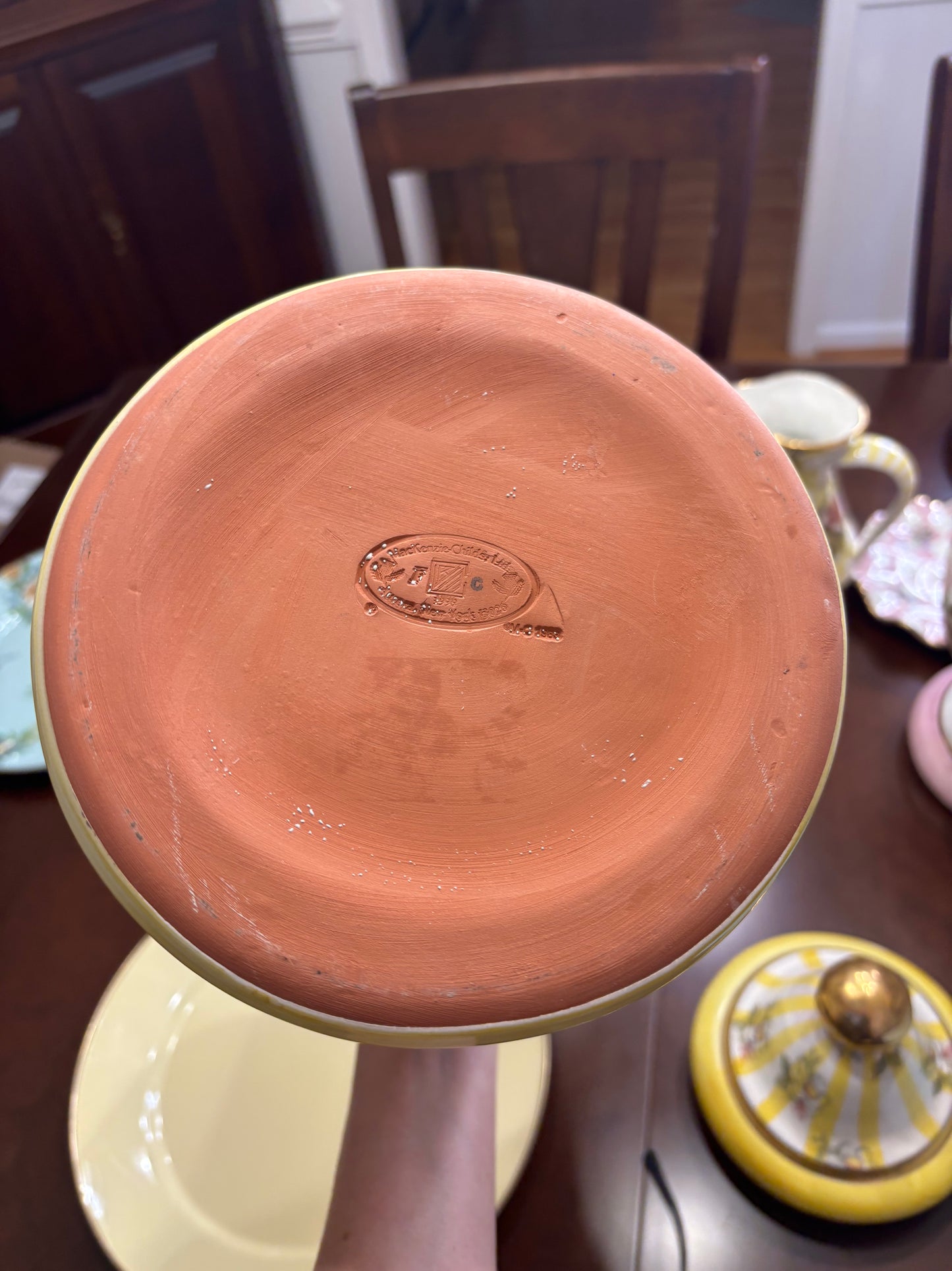 Vintage Mackenzie Childs Dandy Lion 17 1/4” tall lidded canister!