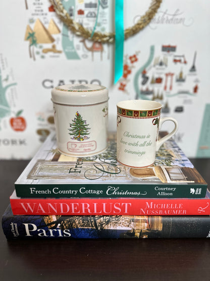 Spode Christmas Tree Sentiments Mug with Keepsake Gift Tin | “Christmas is Love with All the Trimmings”