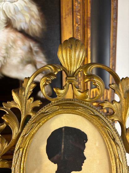 Beautiful ornate framed silhouette!