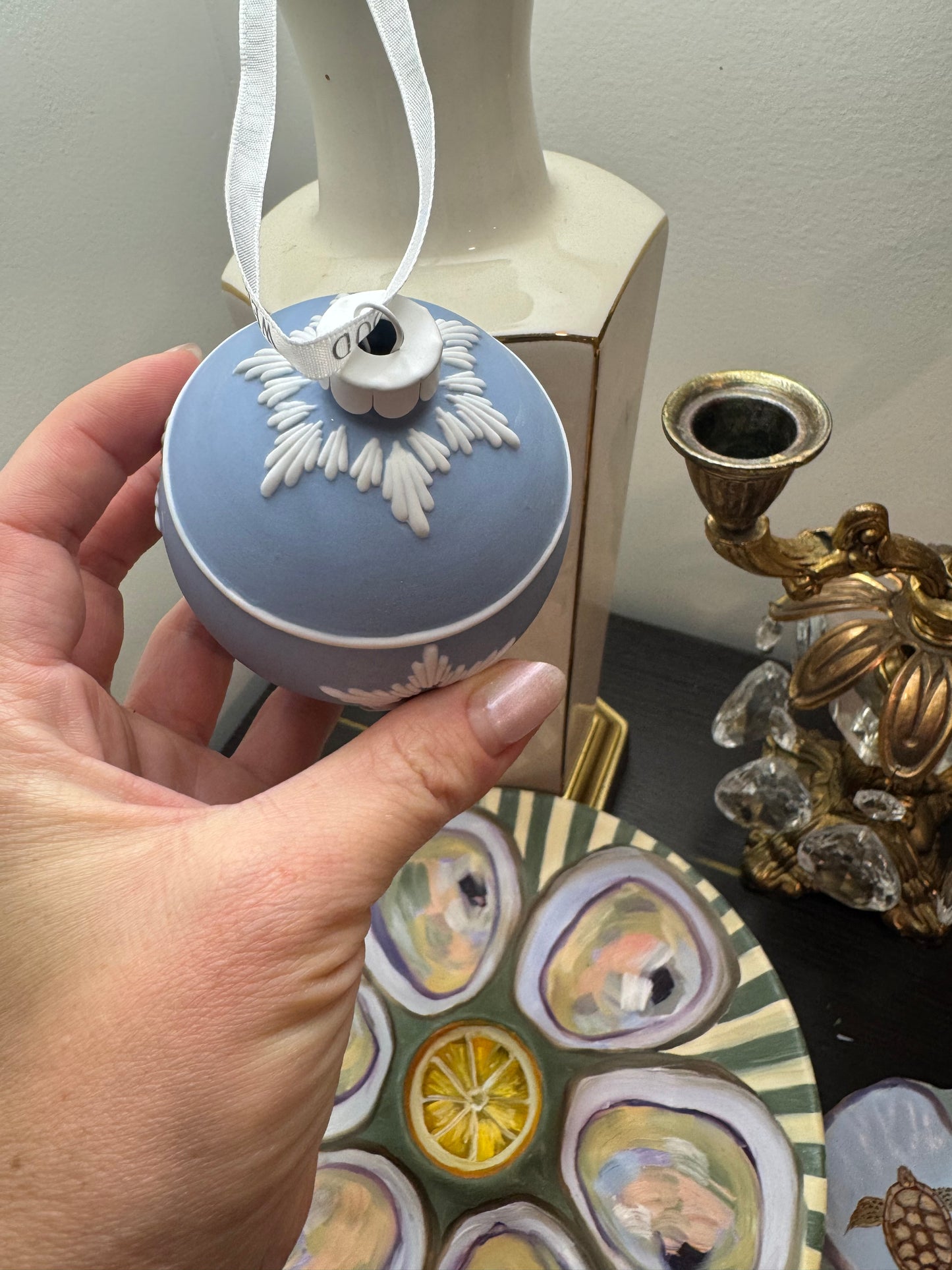 Reserved Wedgwood Christmas ornament