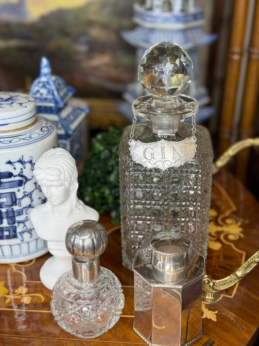 STEIFF Pewter Liquor Tags: Sold Separately