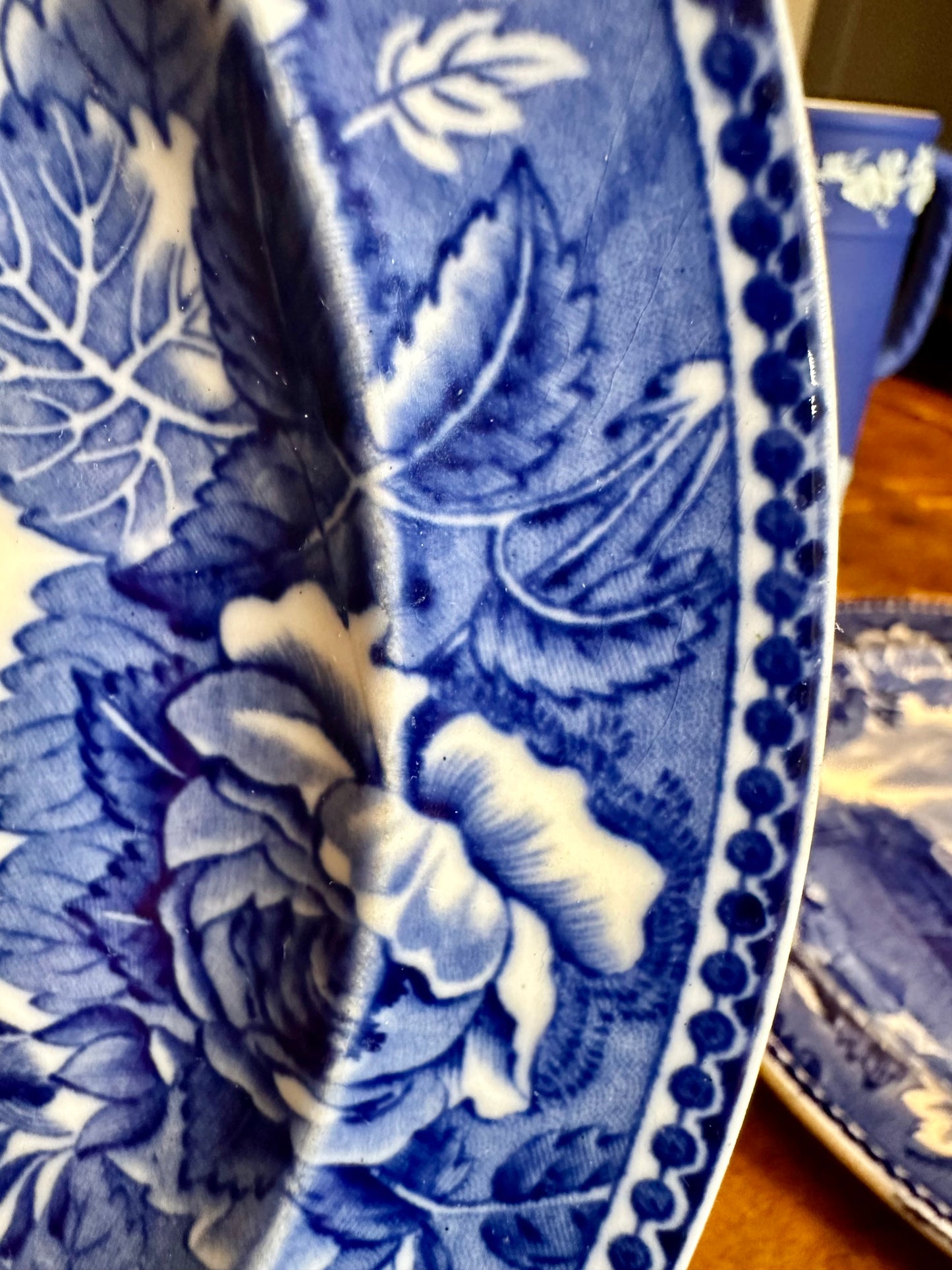 Antique Wedgwood Historical Blue Plates (c. 1899) – Boston & Albany – Sold Individually