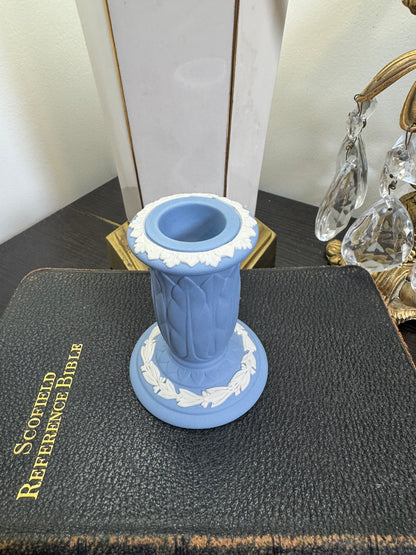 Wedgwood lavender single candle holder 3.5”