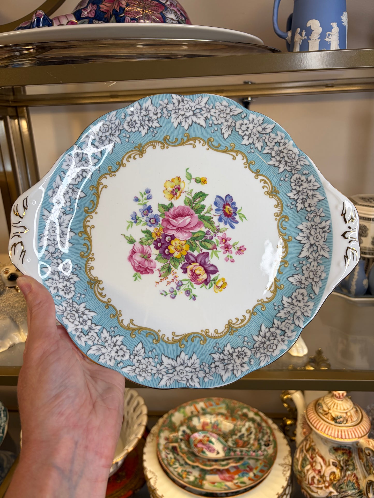 Lovely Royal Albert Enchantment cake plate!