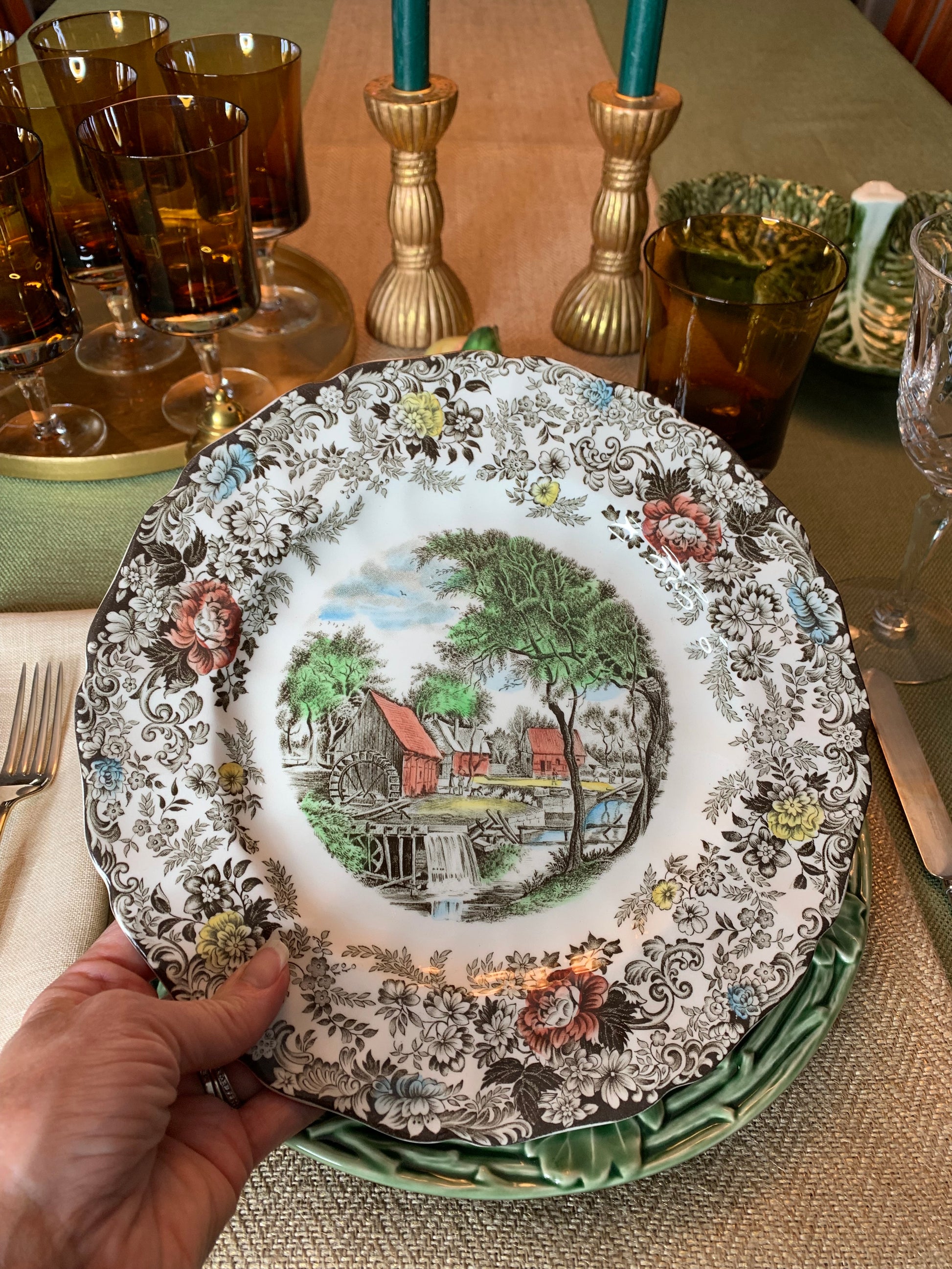 Johnson Brothers Blue Willow Dinner Plates Amazon Dinner Ware