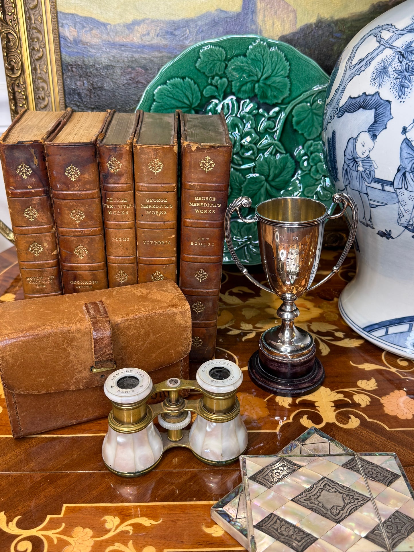 Antique French Mother-of-Pearl Opera Glasses | Lemaire Paris for C.D. Peacock Chicago