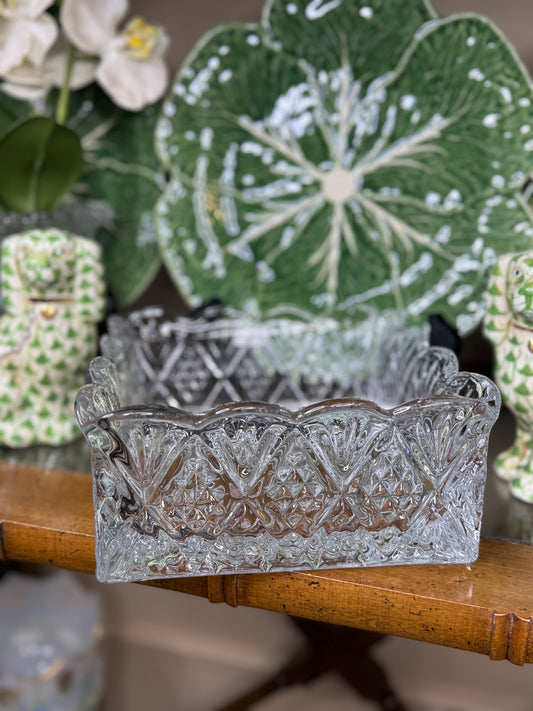 Crystal Napkin Holder – Cut Glass Unleaded Crystal Tabletop Accent