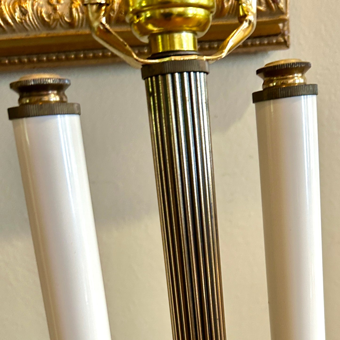 Pair designer Rembrandt French Regency Candelabras Table Lamps 30 in circa 89