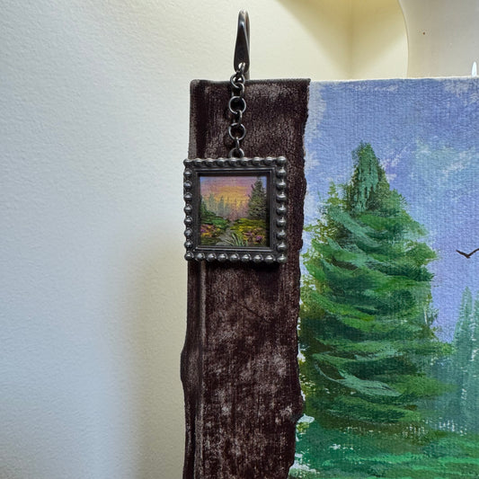 Reserved Live 07/04 bookmark with original oil painting