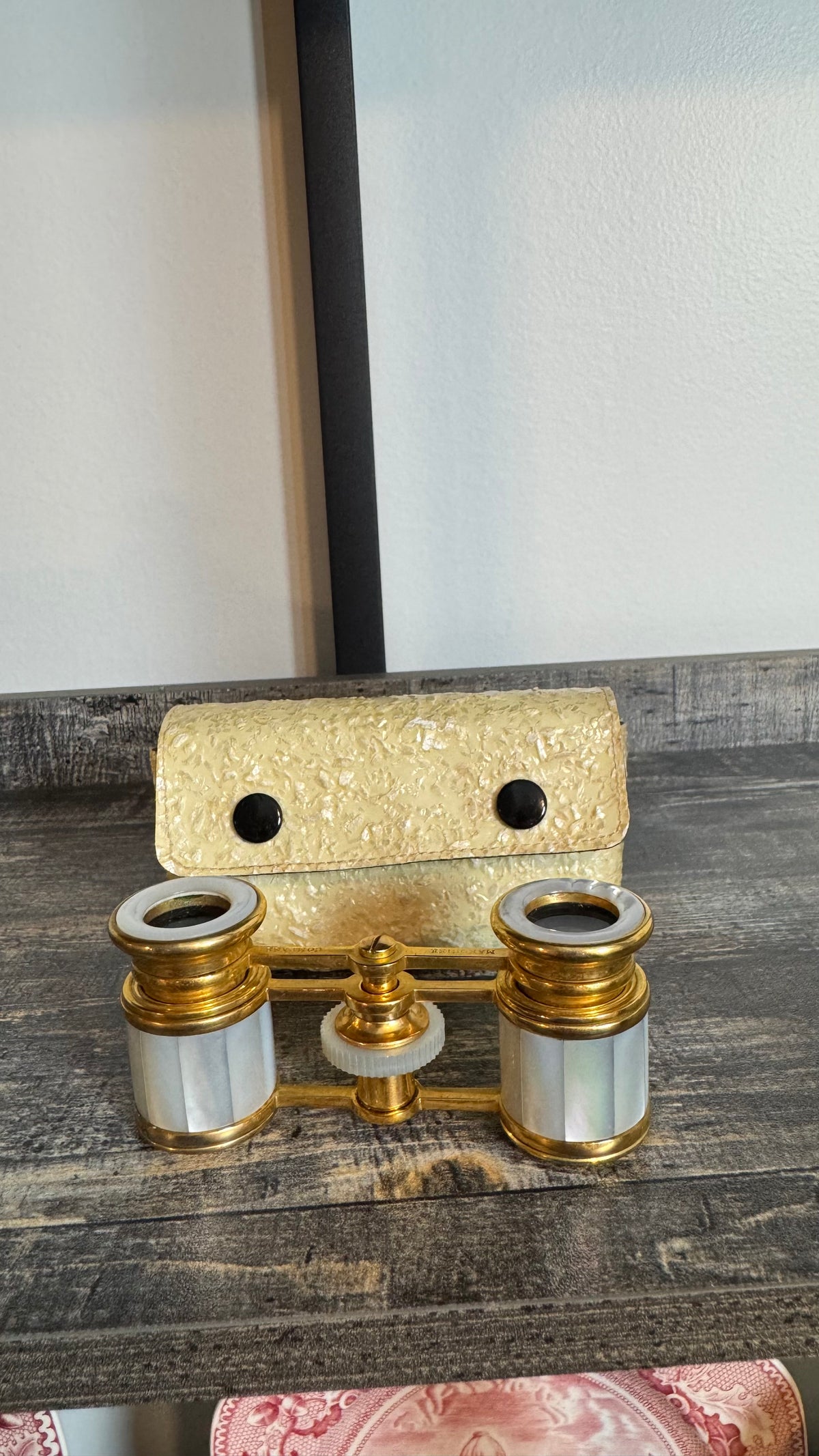 Vintage Mother-of-Pearl Opera Glasses with Fitted Case