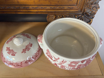 Reserved! Churchill Pink Willow lidded tureen!