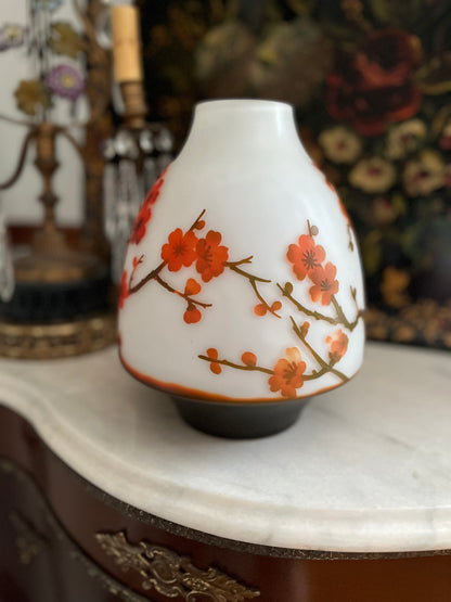 Stunning French Cameo Blossom Vase After Gallé