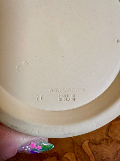 Wedgwood Jasperware Primrose Yellow “Emperor” Cachepot, Prunus Blossom Relief, 1977
