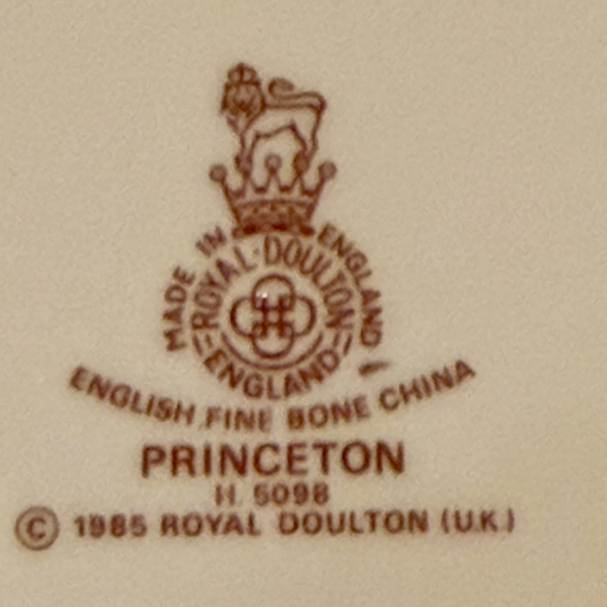 Gorgeous set of 6 vintage designer Royal Doulton England fine bone china (3 sets of 6 / 18 total  available) in "Princeton"