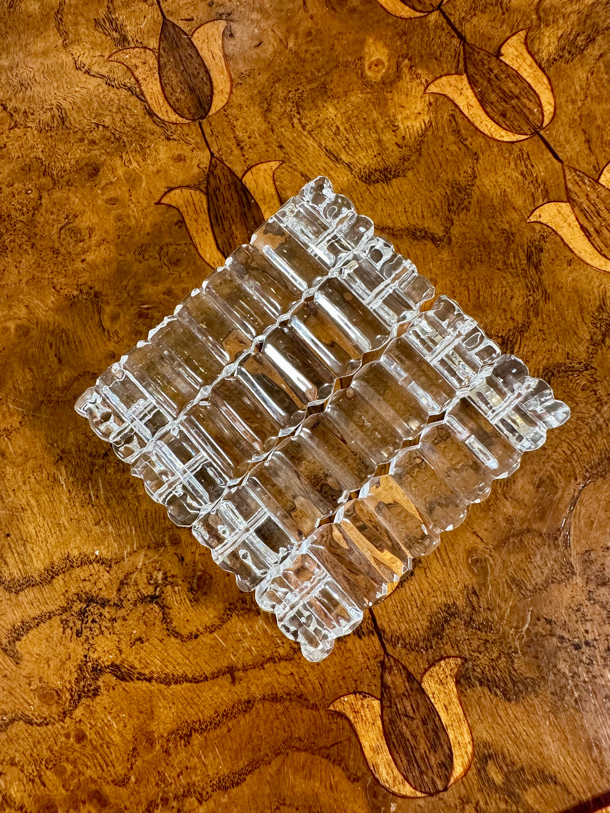 Vintage Crystal Knife Rests | Set of Four in Original Box