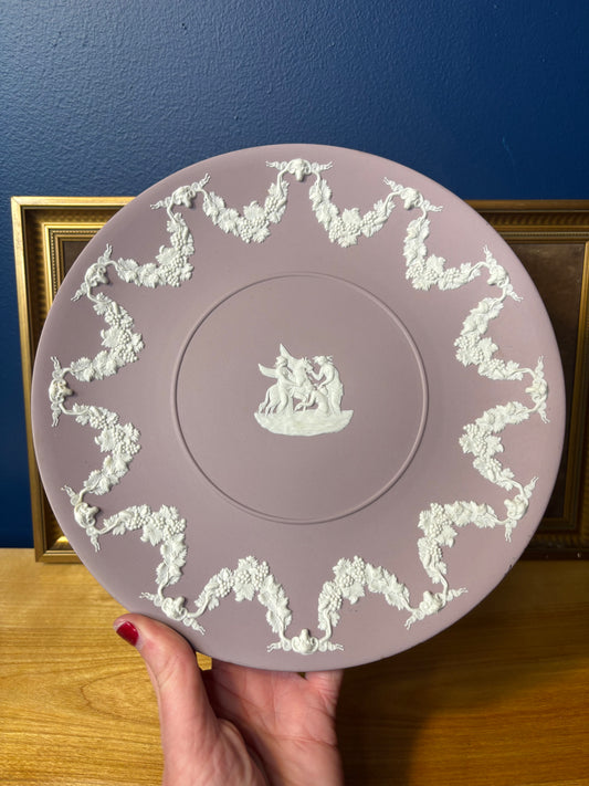 Wedgwood Jasperware Lilac cake plate!