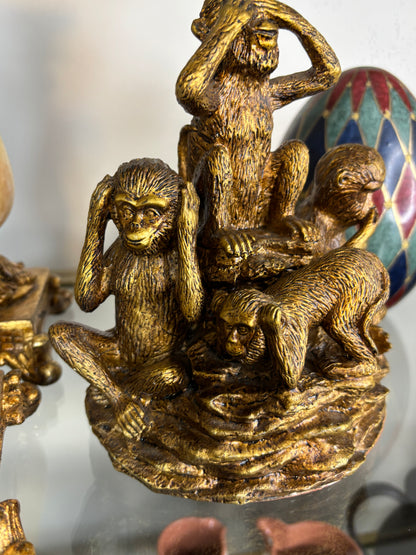 Sweetest Four Wise Monkeys bookend!