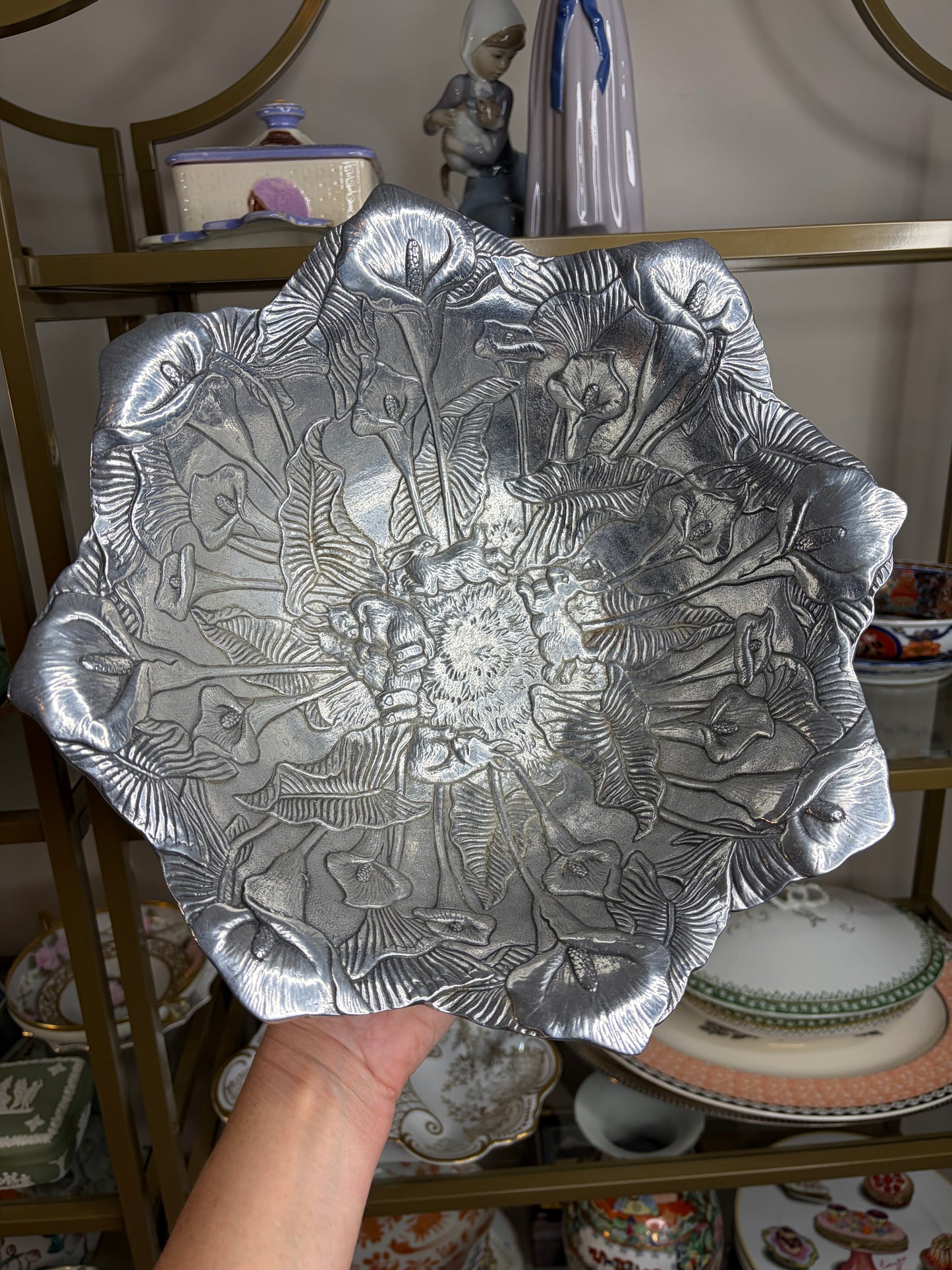 Lovely Arthur Court bunny bowl!