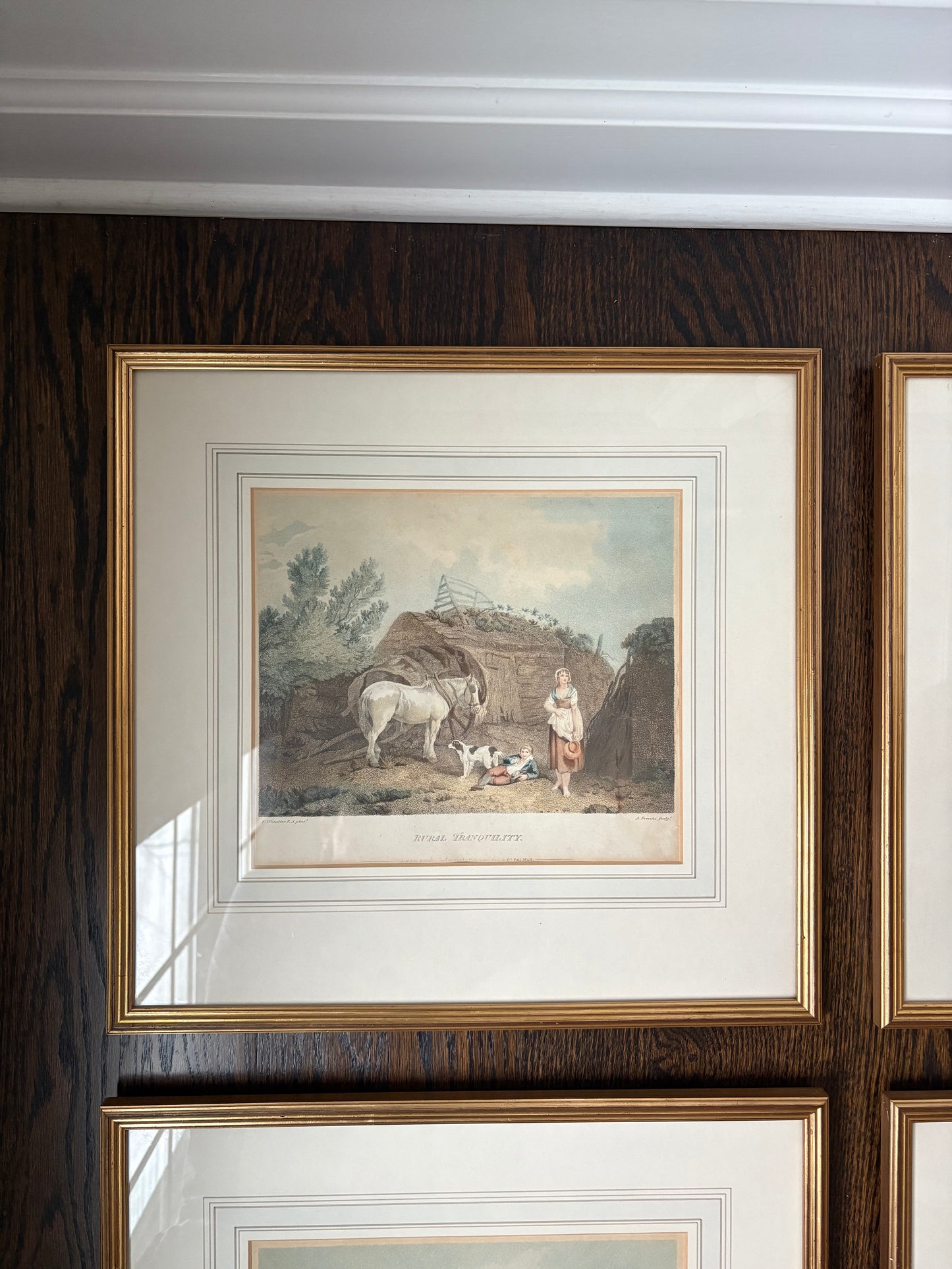 Set (4) Framed 19th century Lithographs