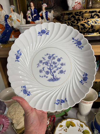 Beautiful Haviland Limoges scalloped floral shallow bowl!