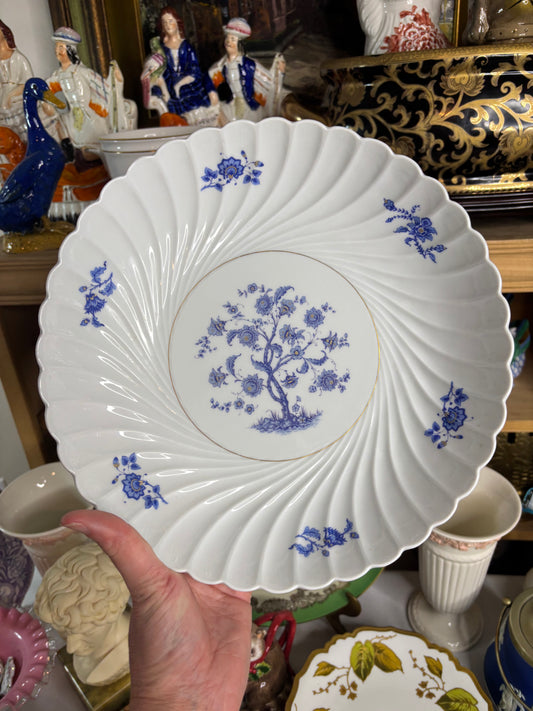 Beautiful Haviland Limoges scalloped floral shallow bowl!