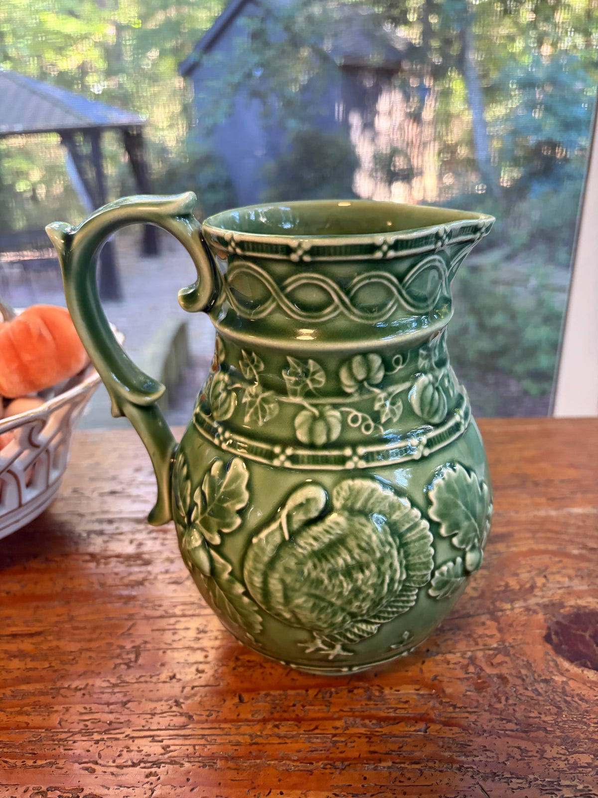 Bordallo Pinheiro turkey pitcher!