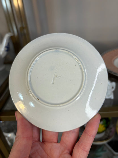 Lovely purple transferware small plate!