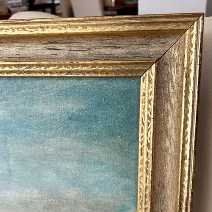 Bold & Beautiful coastal chic vintage tall ship sailing wall art 23.75" x 19.75