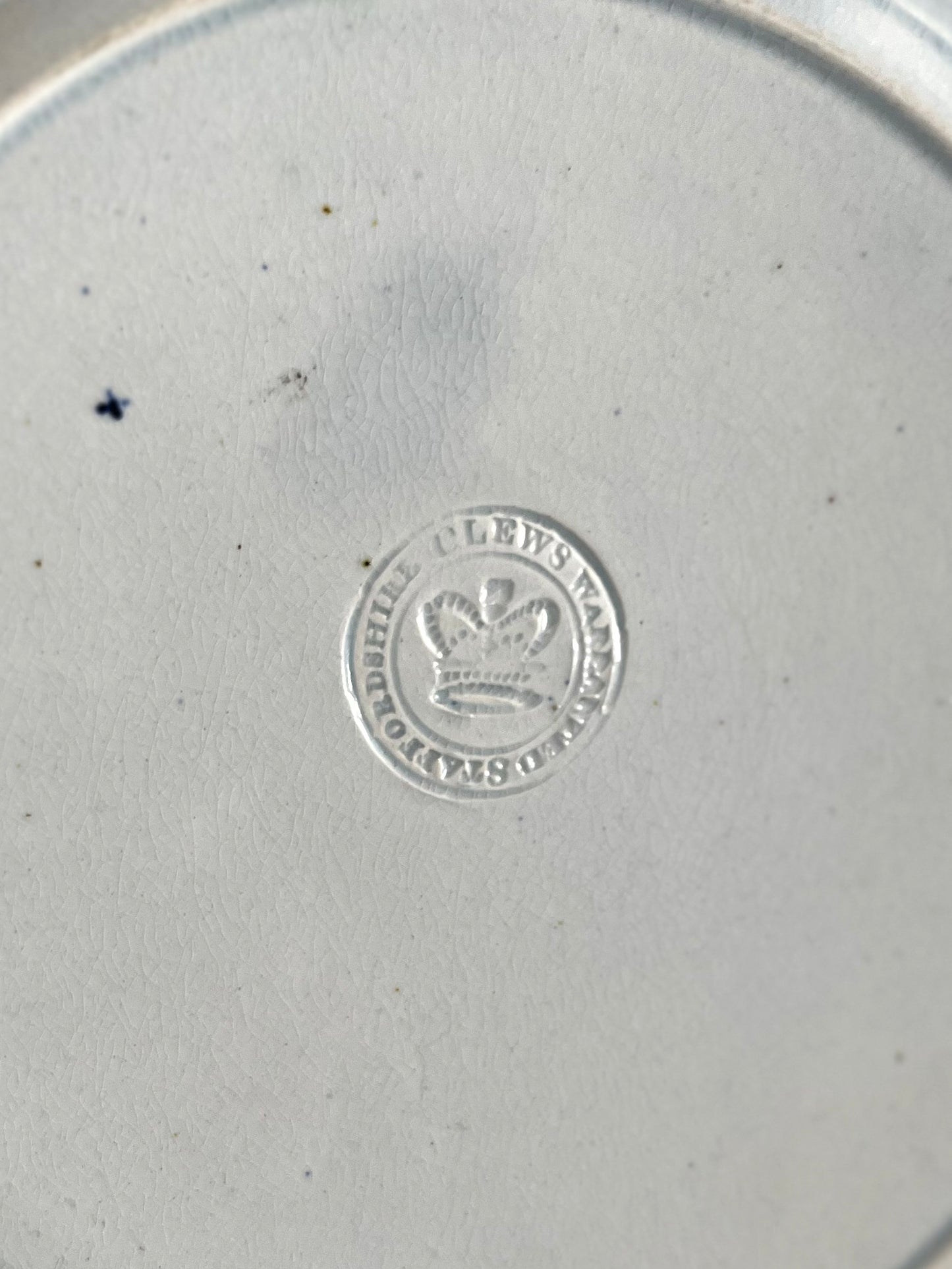 RESERVED - CGHOLL - Live 08/04 Early 1800’s Dark Historical Blue Plate - General Lafayette’s Landing - Clews Impressed Warranted Stamp - Mint Condition - Estate Collection
