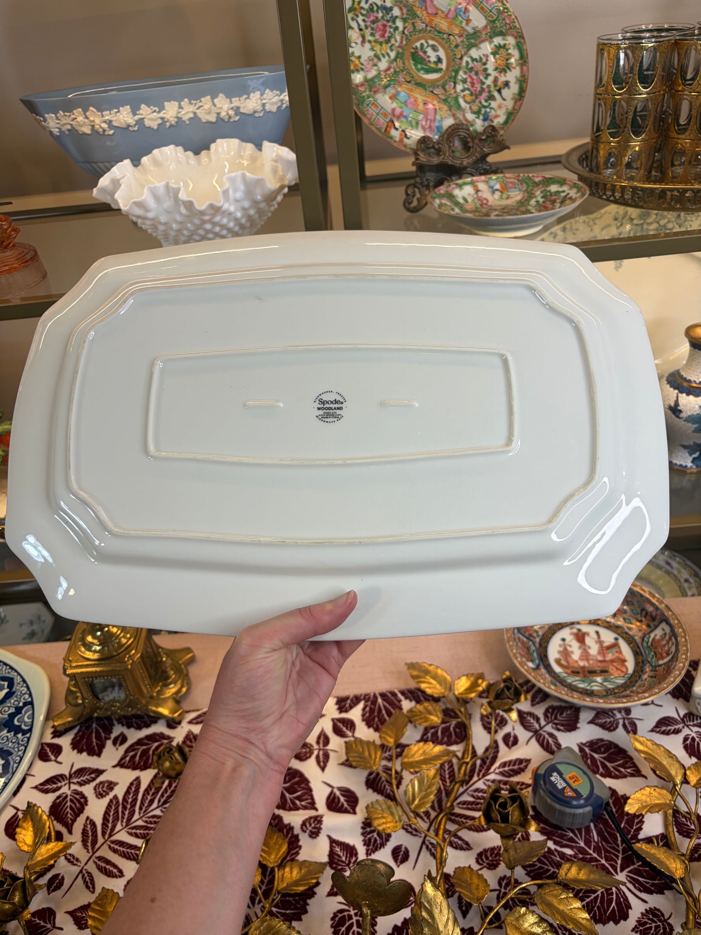 Gorgeous Spode Woodlands deer platter!