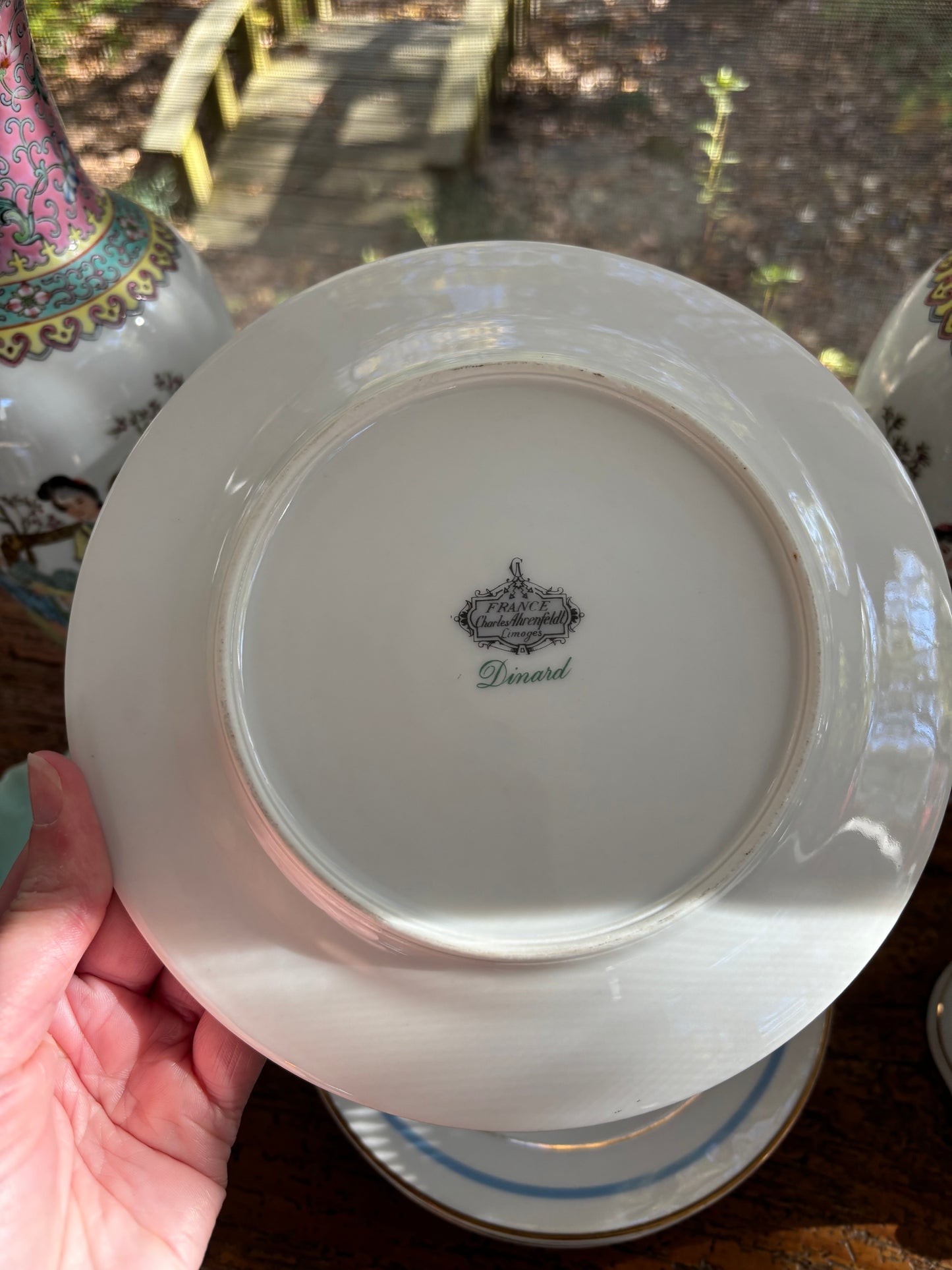 Charles Ahrenfeldt Limoges "La Nicoise" salad plates set of 6!