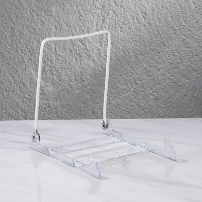 Adjustable Acrylic Wire Display Easel – Clear (Large) 5" L × 7.5" W × 6.8" H