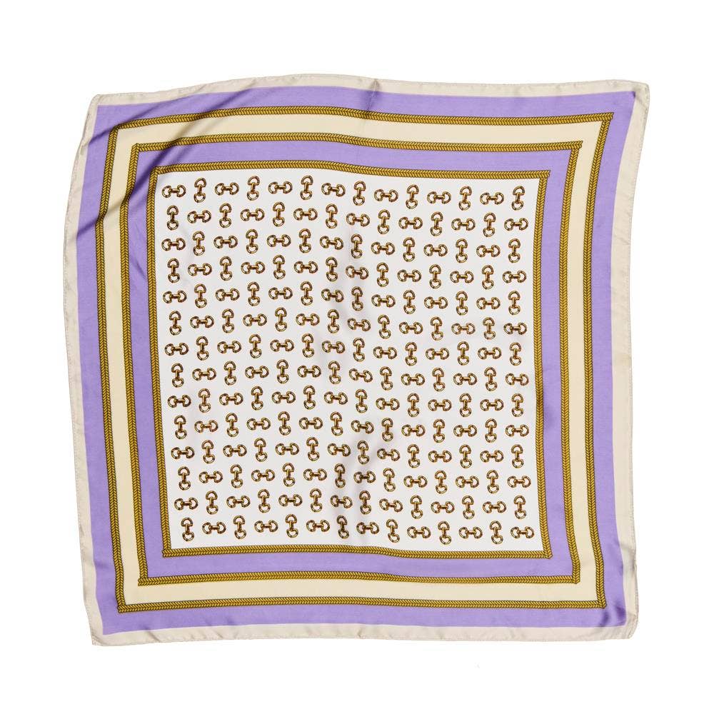 SILKY SQUARE NECK SCARF SPSS-3510: Nv