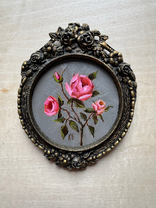 Pink miniature roses