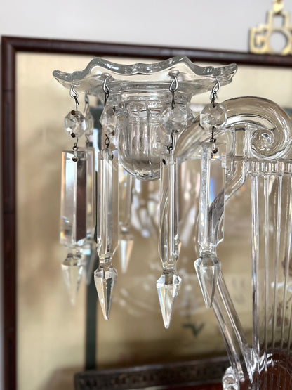 Extraordinary Cambridge Musical Lyre Shaped 2 Arm Candelabrum