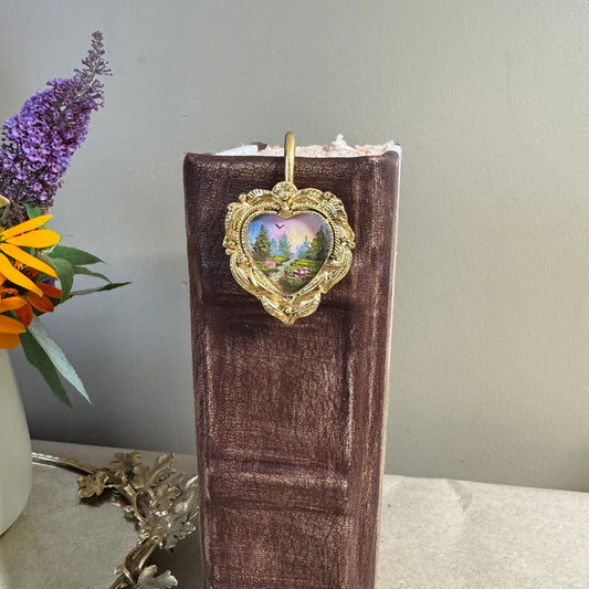 Reserved Live 07/04 bookmark with original oil painting