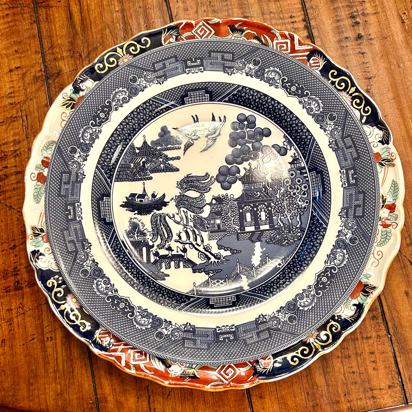 Rare Antique Imari Mason’s of England Charger/ Platter, 12.5”D