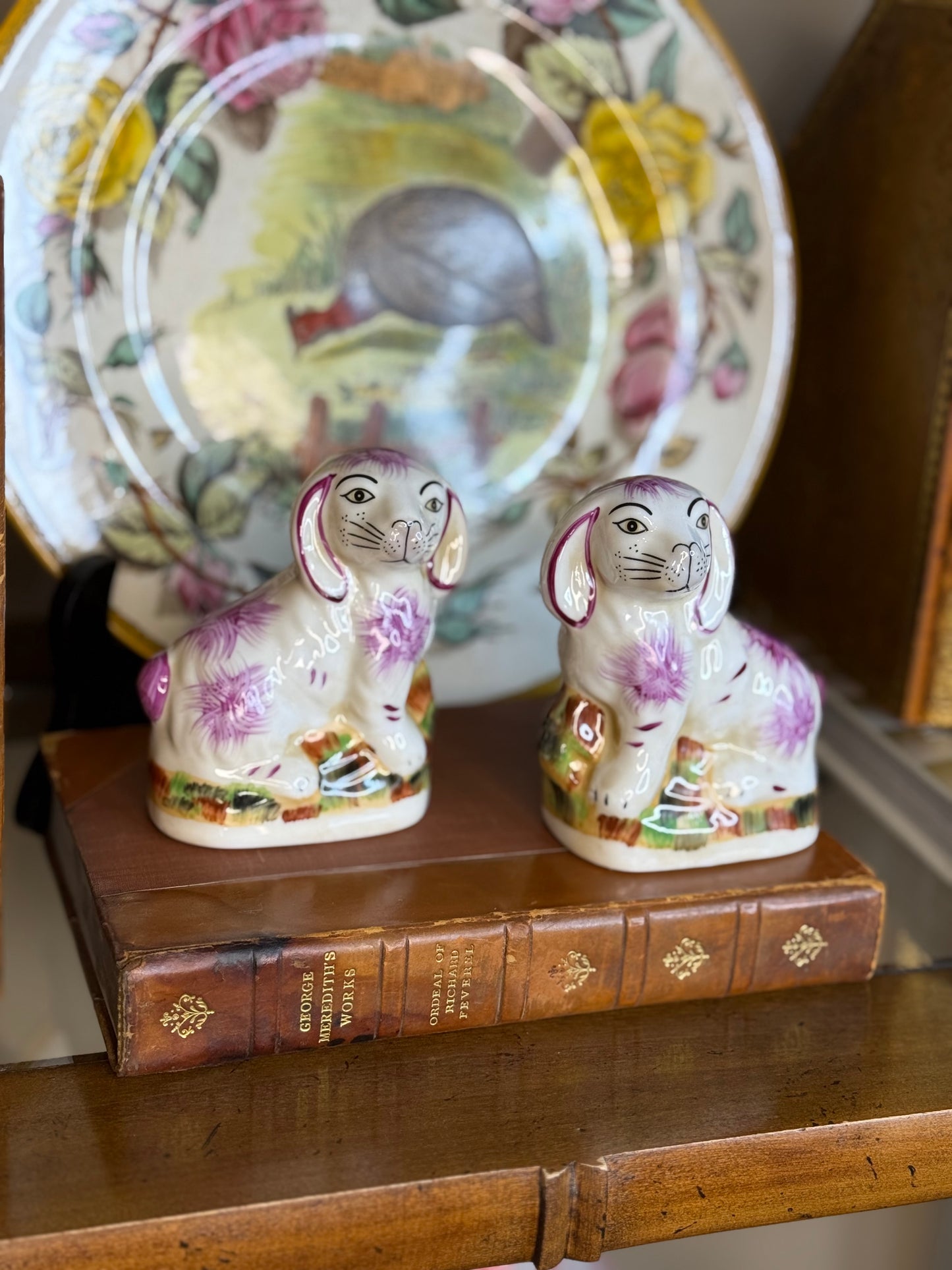 Danny’s Fine Porcelain: Mini Pink Bunny Pair | 5.5Lx2Wx4H