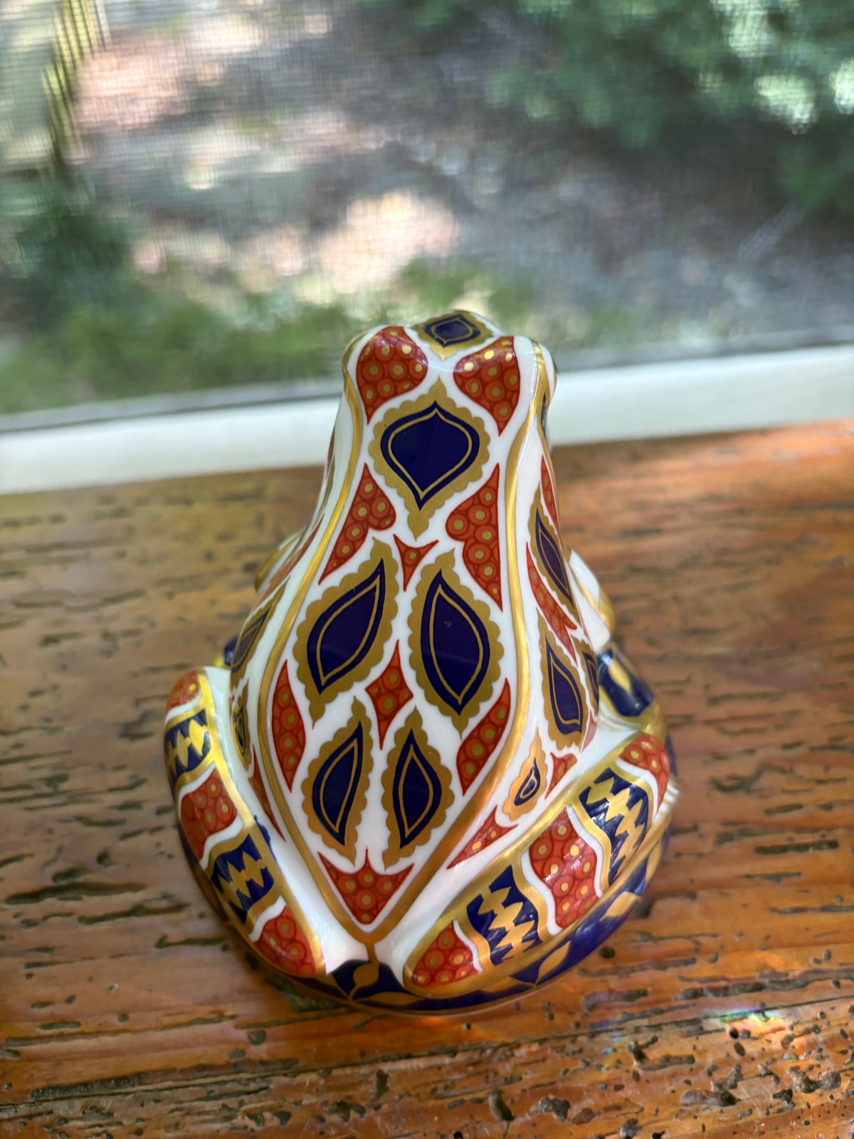 Gorgeous Royal Crown Derby Imari frog!