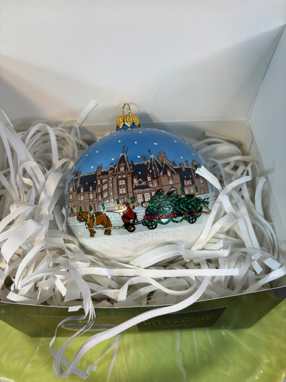 Biltmore House arrival of the tree Christmas ornament!