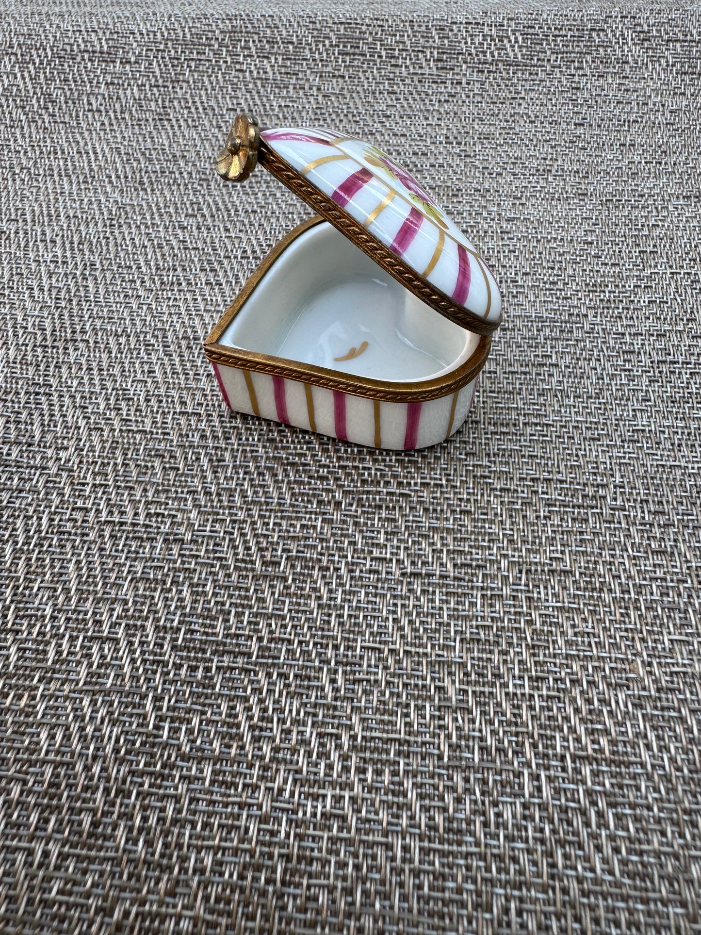 Authentic Limoges Hand-Painted Heart Trinket Box 🇫🇷