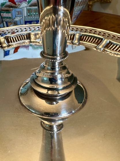 Antique Mappin & Webb Silver Plate Epergne/Table Centerpiece | London & Sheffield, 15.25”