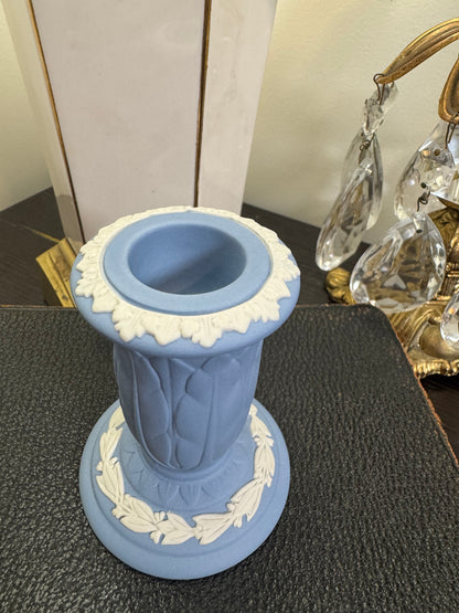 Wedgwood lavender single candle holder 3.5”