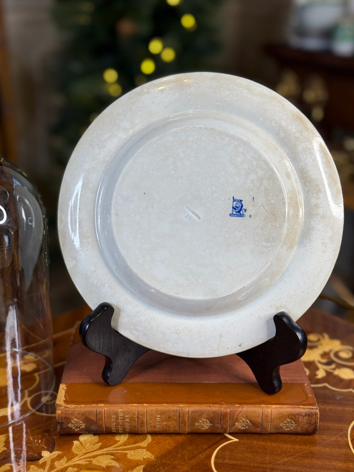 RESERVED - AMYLEA - Antique Don Pottery Blue & White Transferware Plate | Samuel Barker & Son | 8.25”