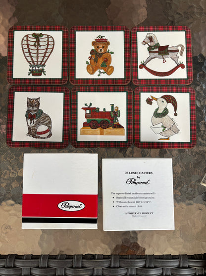 Pimpernel “Tartan Christmas” coasters set of 6!